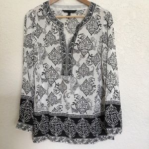 White House Black Market Tunic Top Size 6